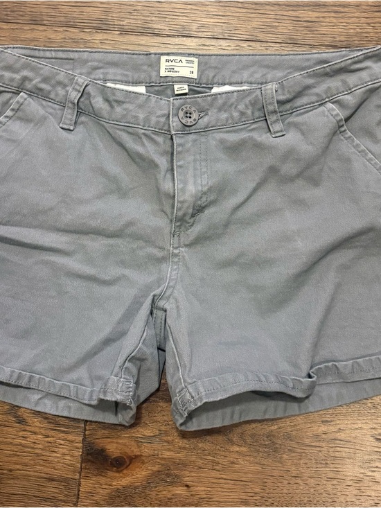 RVCA Pants - RVCA Women’s Light Gray Casual Cotton Shorts